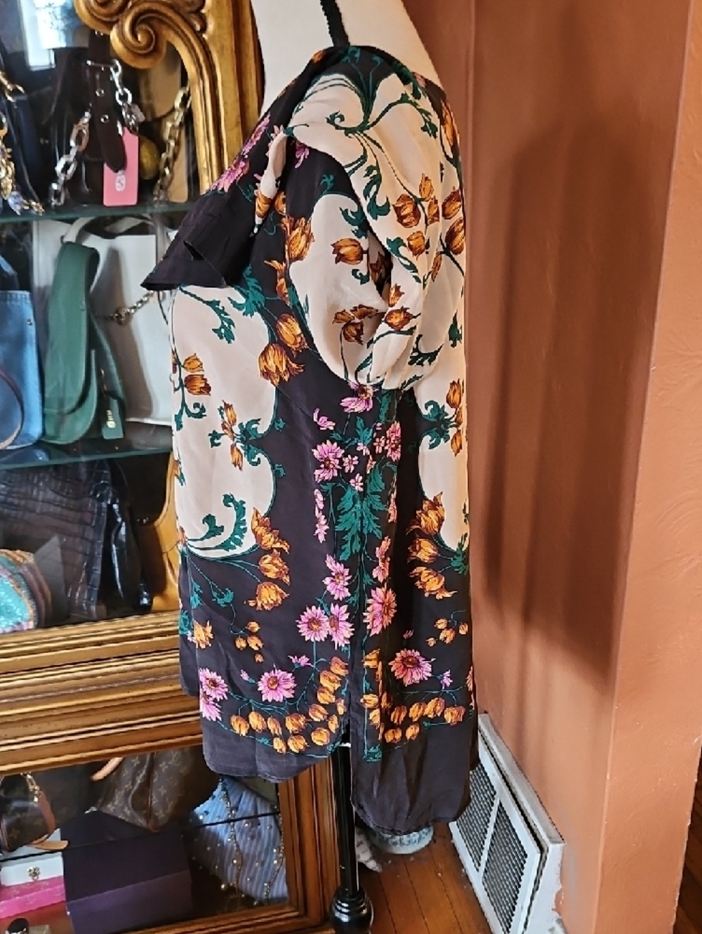 Maeve For Anthropologie Floral Silk Blouse - Picture 6 of 10